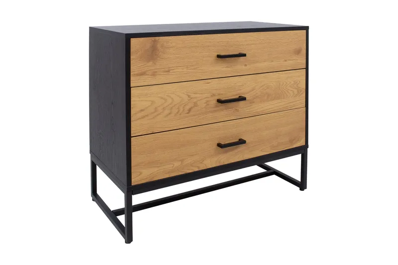 Amsterdam Kommode Eik/Svart