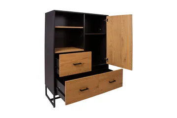 Amsterdam Kommode Eik/Svart - Oppbevaring - Oppbevaringsmøbler - Kommode