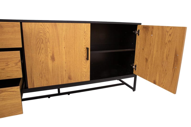 Amsterdam Kommode Eik/Svart - Oppbevaring - Oppbevaringsmøbler - Kommode