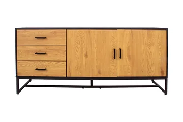 Amsterdam Kommode Eik/Svart - Oppbevaring - Oppbevaringsmøbler - Kommode