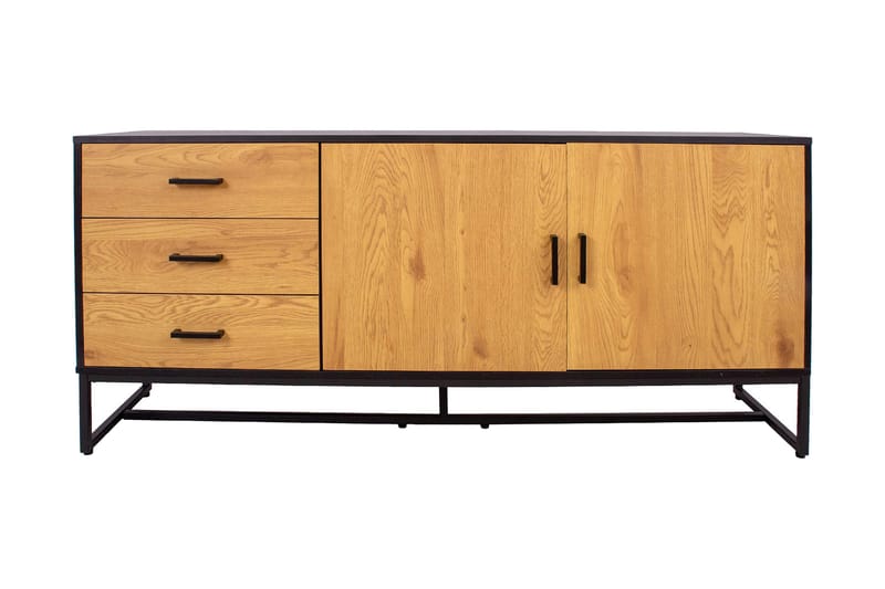 Amsterdam Kommode Eik/Svart - Oppbevaring - Oppbevaringsmøbler - Kommode