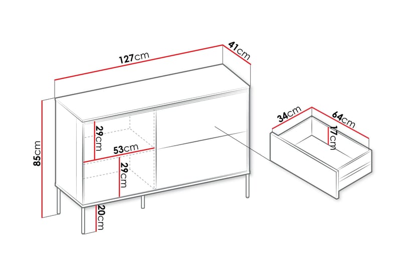Basici Agency - Brun - Oppbevaring - Oppbevaringsmøbler - Kommode