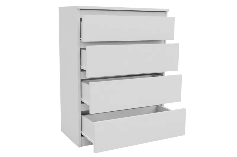 Basildon Kommode 70x40x97 cm - Hvit - Oppbevaring - Oppbevaringsmøbler - Kommode