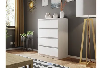 Basildon Kommode 70x40x97 cm - Hvit - Oppbevaring - Oppbevaringsmøbler - Kommode