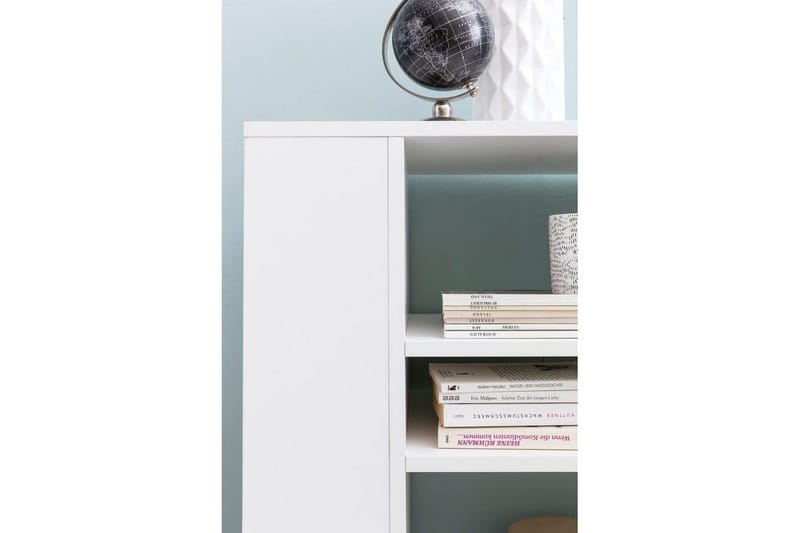 Bokhylle Wohnling mobil, moderne og enkel med forskjellige oppbevaringsrom Hvit - Hvit - Oppbevaring - Oppbevaringsmøbler - Kommode - Skuffeseksjon