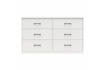 Kommode BrEZ 136x40x76 cm, Hvit - 136x40x76 cm, Hvit - Oppbevaring - Oppbevaringsmøbler - Kommode