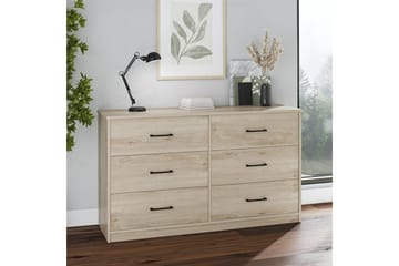 Kommode BrEZ 136x40x76 cm, Lys eik - 136x40x76 cm, Lys eik - Oppbevaring - Oppbevaringsmøbler - Kommode