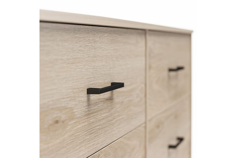 Kommode BrEZ 136x40x76 cm, Lys eik - 136x40x76 cm, Lys eik - Oppbevaring - Oppbevaringsmøbler - Kommode