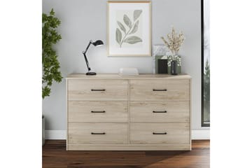 Kommode BrEZ 136x40x76 cm, Lys eik - 136x40x76 cm, Lys eik - Oppbevaring - Oppbevaringsmøbler - Kommode
