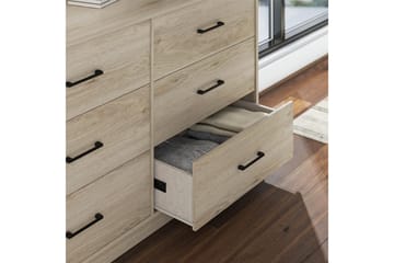 Kommode BrEZ 136x40x76 cm, Lys eik - 136x40x76 cm, Lys eik - Oppbevaring - Oppbevaringsmøbler - Kommode