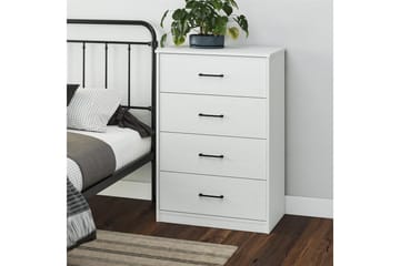 Kommode BrEZ 71x40x102 cm, Hvit - 71x40x102 cm, Hvit - Oppbevaring - Oppbevaringsmøbler - Kommode