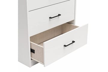 Kommode BrEZ 71x40x102 cm, Hvit - 71x40x102 cm, Hvit - Oppbevaring - Oppbevaringsmøbler - Kommode