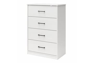 Kommode BrEZ 71x40x102 cm, Hvit - 71x40x102 cm, Hvit - Oppbevaring - Oppbevaringsmøbler - Kommode