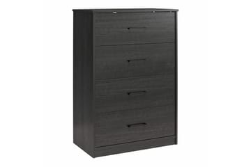 Kommode BrEZ 71x40x102 cm, Svart eik