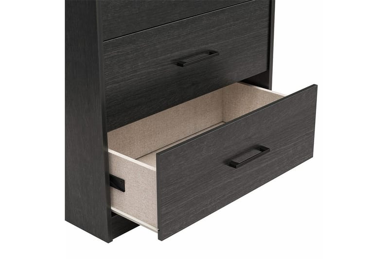 Kommode BrEZ 71x40x102 cm, Svart eik - 71x40x102 cm, Svart eik - Oppbevaring - Oppbevaringsmøbler - Kommode