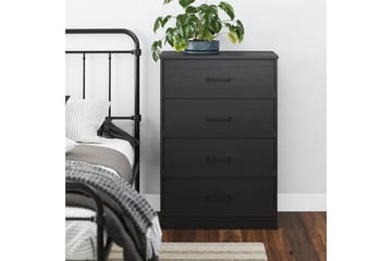 Kommode BrEZ 71x40x102 cm, Svart eik - 71x40x102 cm, Svart eik - Oppbevaring - Oppbevaringsmøbler - Kommode