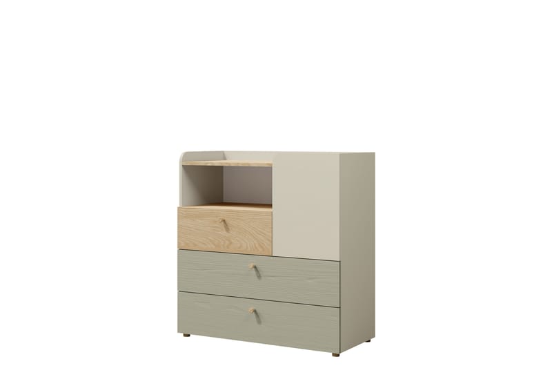 Buhan Kommode 90 cm - Beige / Brun - Oppbevaring - Oppbevaringsmøbler - Kommode
