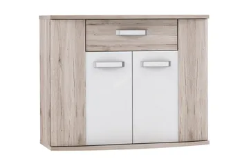 Burlton Kommode 99 cm - Brun/Hvit - Oppbevaring - Oppbevaringsmøbler - Kommode