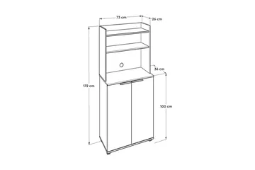 Byrå Vit högglans - Oppbevaring - Oppbevaringsmøbler - Kommode