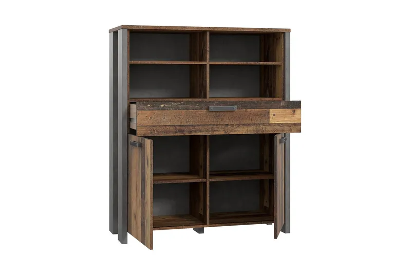 Cadle Kommode 107 cm - Brun/Grå - Oppbevaring - Oppbevaringsmøbler - Kommode