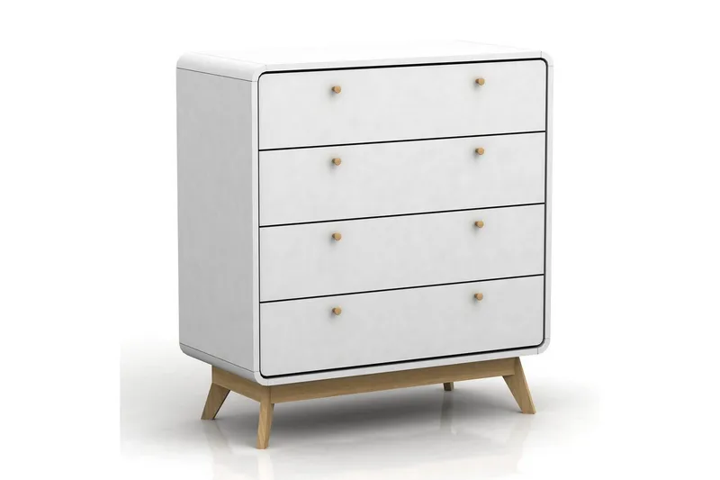 Kommode Cassie Hvit/Hvit - Hvit/Hvit - Oppbevaring - Oppbevaringsmøbler - Kommode