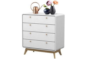 Kommode Cassie Hvit/Hvit - Hvit/Hvit - Oppbevaring - Oppbevaringsmøbler - Kommode