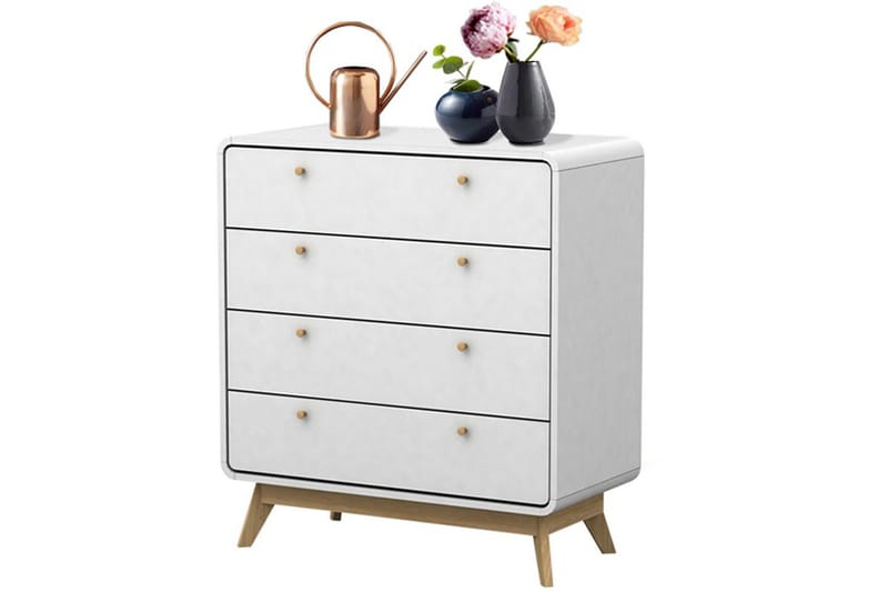 Kommode Cassie Hvit/Hvit - Hvit/Hvit - Oppbevaring - Oppbevaringsmøbler - Kommode