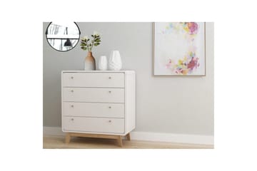 Kommode Cassie Hvit/Hvit - Hvit/Hvit - Oppbevaring - Oppbevaringsmøbler - Kommode