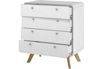 Kommode Cassie Hvit/Hvit - Hvit/Hvit - Oppbevaring - Oppbevaringsmøbler - Kommode