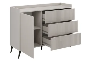 Chiku Kommode 126 cm - Beige - Oppbevaring - Oppbevaringsmøbler - Kommode