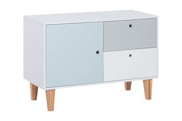 Concept Kommode Hvit / Blå / Natur - VOX - Oppbevaring - Oppbevaringsmøbler - Kommode