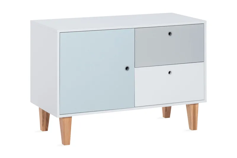 Concept Kommode Hvit / Blå / Natur, VOX