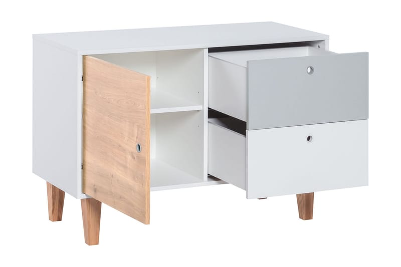 Concept Kommode Hvit / Grå / gul - VOX - Oppbevaring - Oppbevaringsmøbler - Kommode