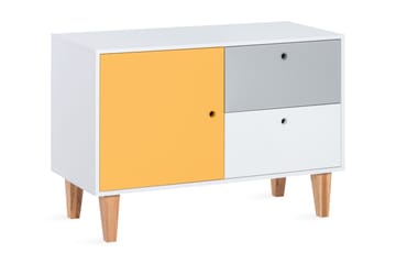 Concept Kommode Hvit / Grå / gul - VOX - Oppbevaring - Oppbevaringsmøbler - Kommode