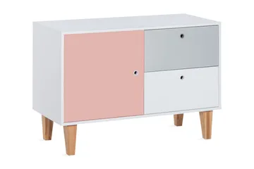 Concept Kommode Hvit / Grå / Rosa - VOX - Oppbevaring - Oppbevaringsmøbler - Kommode