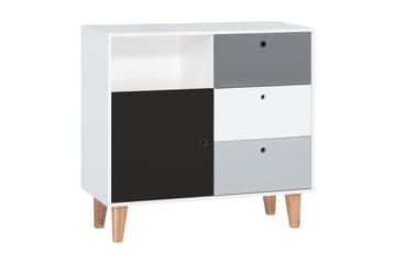 Concept Kommode Hvit / Mørkegrå / Svart - VOX - Oppbevaring - Oppbevaringsmøbler - Kommode