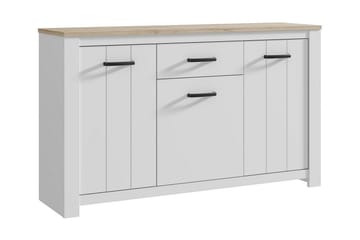 Crumpton Kommode 161 cm - Hvit/Brun - Oppbevaring - Oppbevaringsmøbler - Kommode