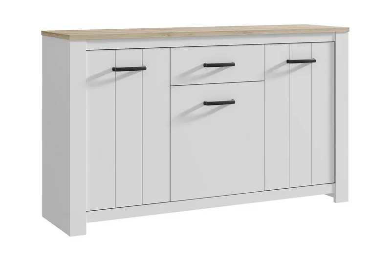 Crumpton Kommode 161 cm, Hvit/Brun