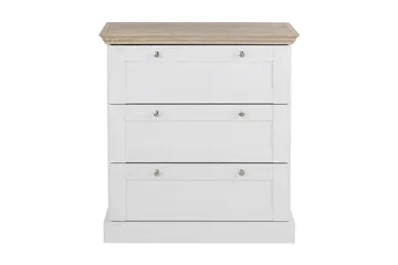 Dareia Kommode 75 cm - Hvit / Brun - Oppbevaring - Oppbevaringsmøbler - Kommode