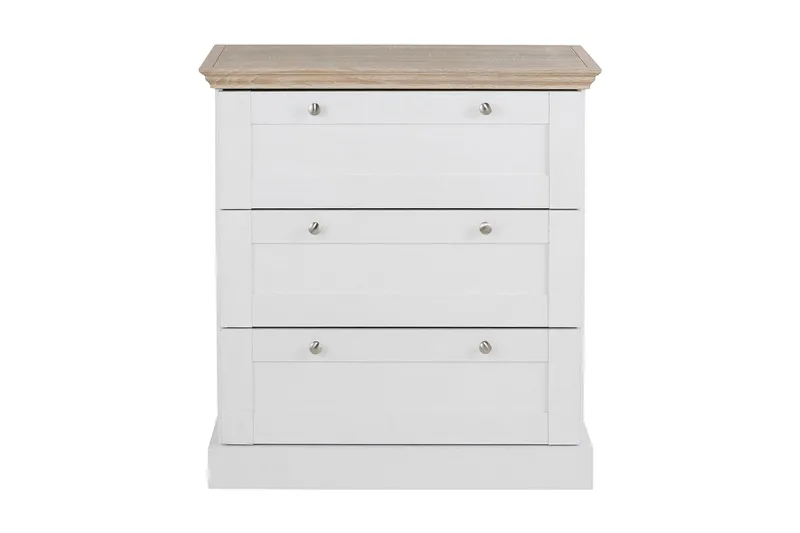 Dareia Kommode 75 cm - Hvit / Brun - Oppbevaring - Oppbevaringsmøbler - Kommode