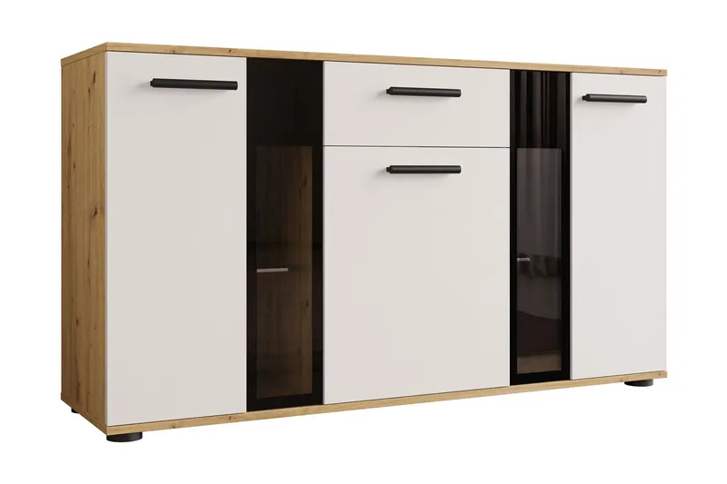 Deardorf Komoda 140 cm - Tre/natur/Hvit - Oppbevaring - Oppbevaringsmøbler - Kommode