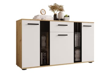 Deardorf Komoda 140 cm - Tre/natur/Hvit - Oppbevaring - Oppbevaringsmøbler - Kommode