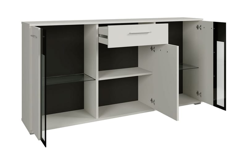 Deardorf Komoda + LED 140 cm - Tre/natur - Oppbevaring - Oppbevaringsmøbler - Kommode