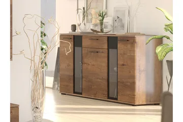 Deardorf Komoda + LED 140 cm - Tre/natur - Oppbevaring - Oppbevaringsmøbler - Kommode