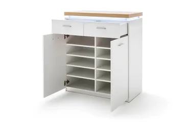 Degaust Kommode 85 cm - Hvit / Eik - Oppbevaring - Oppbevaringsmøbler - Kommode