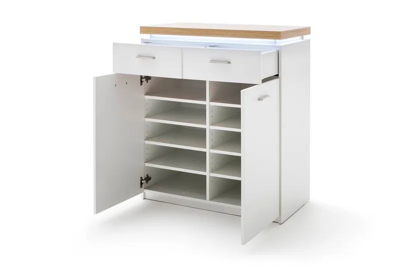 Degaust Kommode 85 cm - Hvit / Eik - Oppbevaring - Oppbevaringsmøbler - Kommode