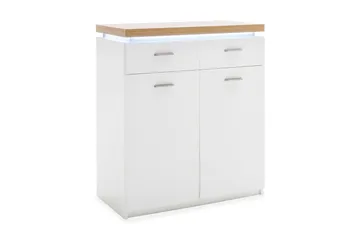 Degaust Kommode 85 cm - Hvit / Eik - Oppbevaring - Oppbevaringsmøbler - Kommode