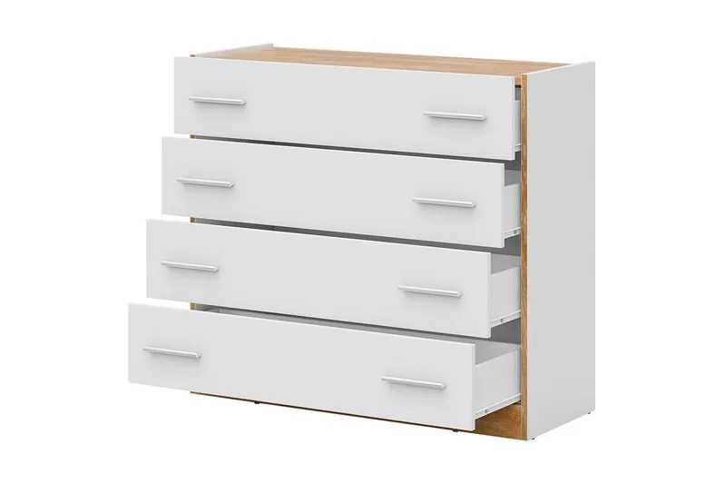 Dentro Kommode 100x40x90 cm - Beige / Hvit - Oppbevaring - Oppbevaringsmøbler - Kommode