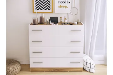 Dentro Kommode 100x40x90 cm - Beige / Hvit - Oppbevaring - Oppbevaringsmøbler - Kommode