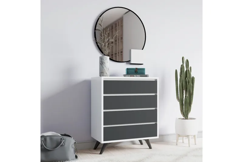 Desgrar Kommode 70x86 cm - Hvit - Oppbevaring - Oppbevaringsmøbler - Kommode